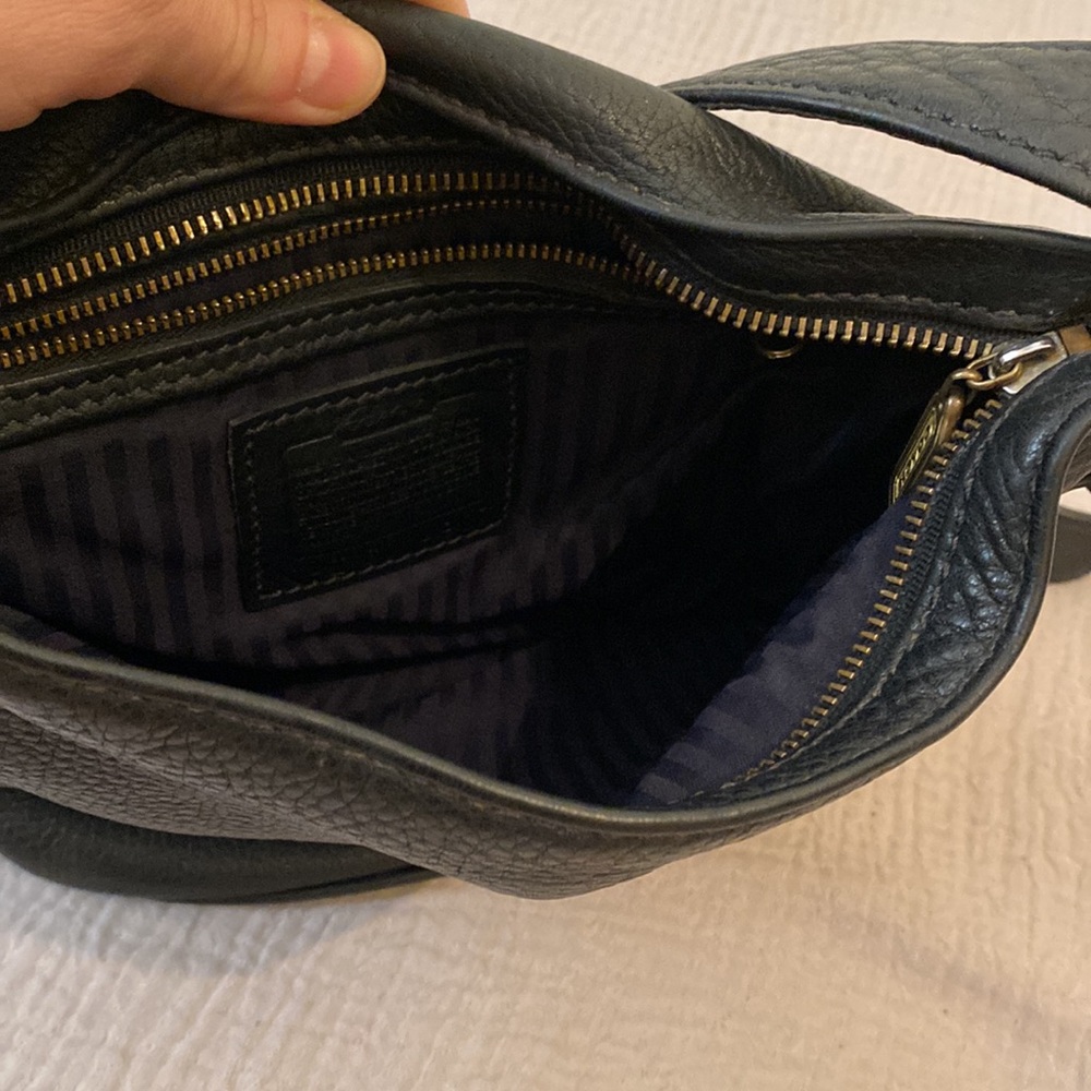 Coach Vintyge Sonama No 4907 Black Leather Crossbody Shoulder Bag - Picture 7 of 10